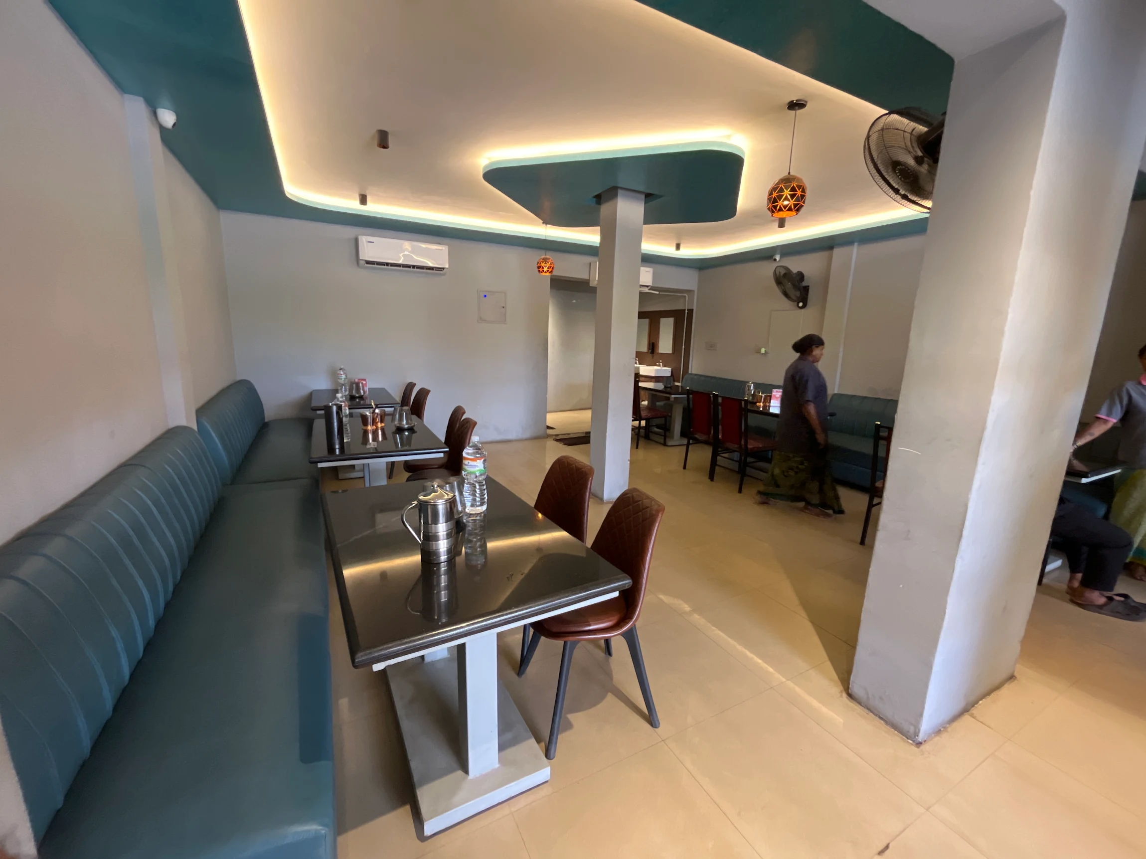 Dining area wide view